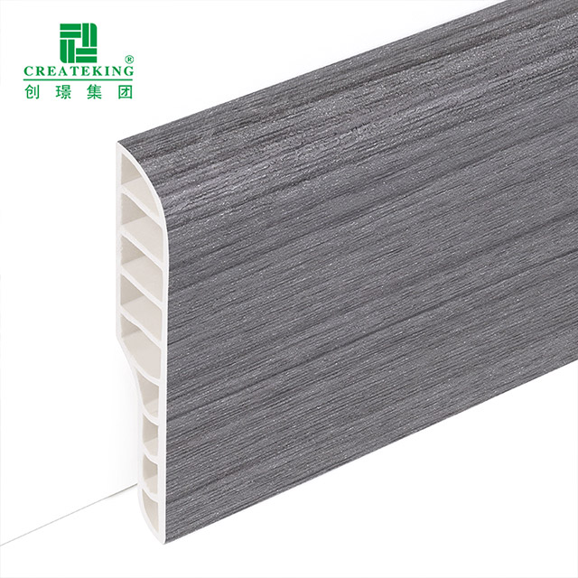 Ván chân tường tròn bằng bút chì PVC 70 * 13mm