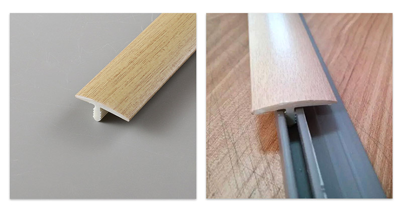 Dải chuyển tiếp s&agrave;n PVC h&igrave;nh chữ T 25 * 8mm