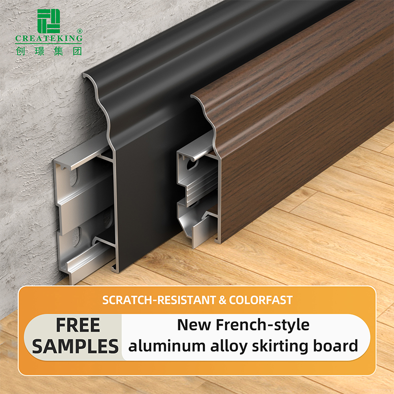 Ván chân tường nhôm kiểu Pháp 70*12mm