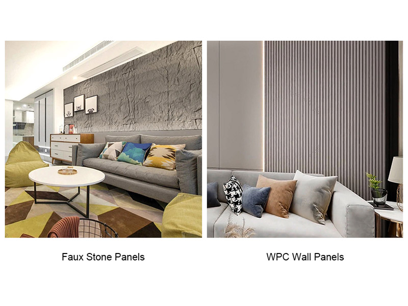 Tấm đá giả Vs. Tấm tường WPC: Hướng dẫn đầy đủ
