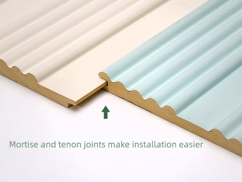 Tấm tường c&oacute; r&atilde;nh cong đặc 164 * 7,8mm