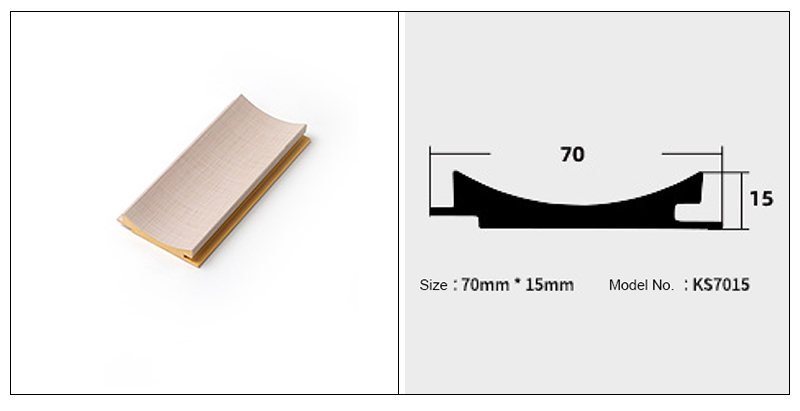 Bảng tường r&atilde;nh h&igrave;nh v&ograve;ng cung b&ecirc;n trong 70 * 15mm