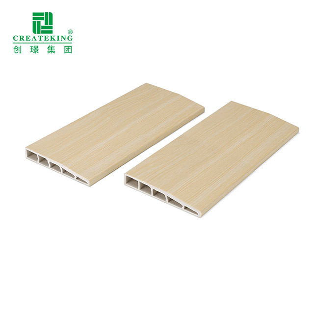 Tấm ốp chân tường PVC vát 100 * 15mm