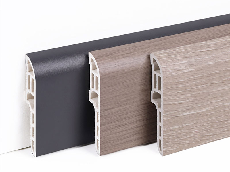 Tấm ốp ch&acirc;n tường bằng b&uacute;t ch&igrave; PVC 60 * 13mm