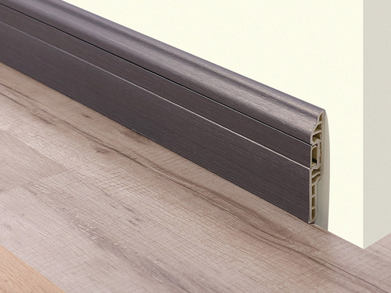 Tấm ốp ch&acirc;n tường ẩn PVC 90 * 14mm