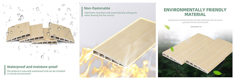 Tấm ốp ch&acirc;n tường PVC v&aacute;t 100 * 15mm