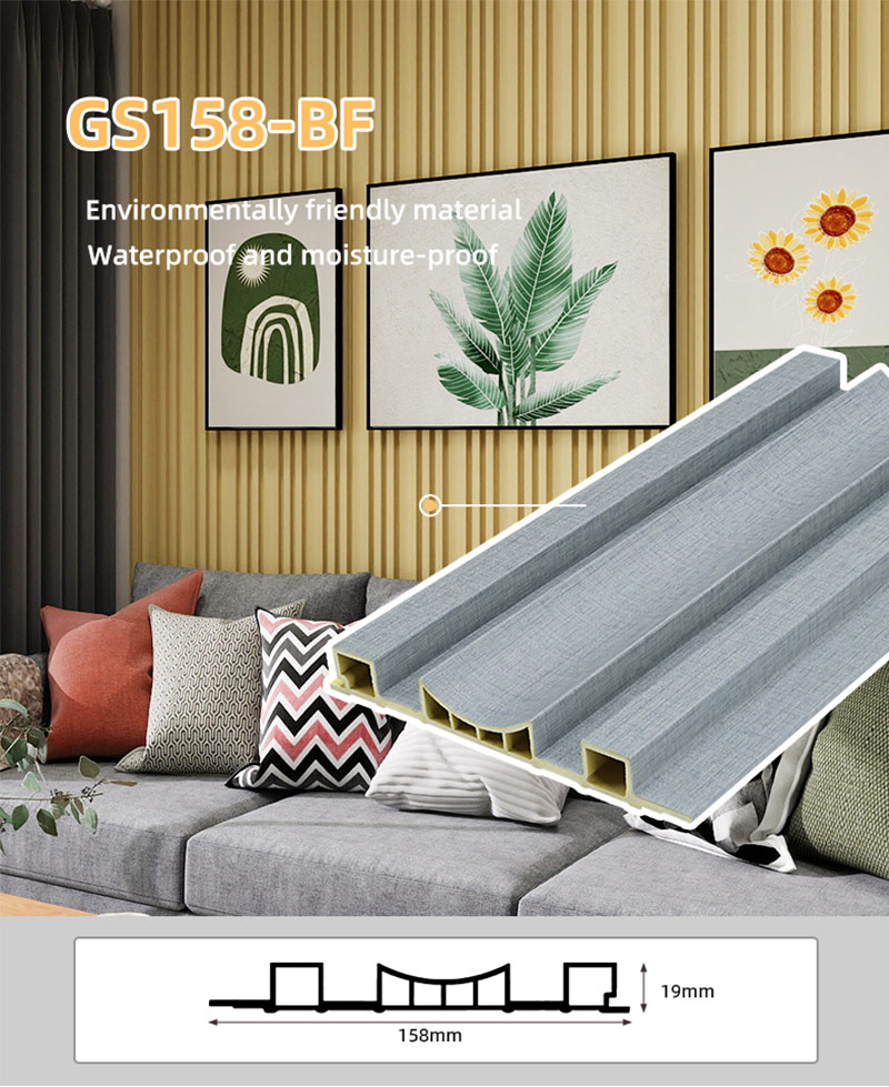 Tấm nhựa PVC 158 * 19mm