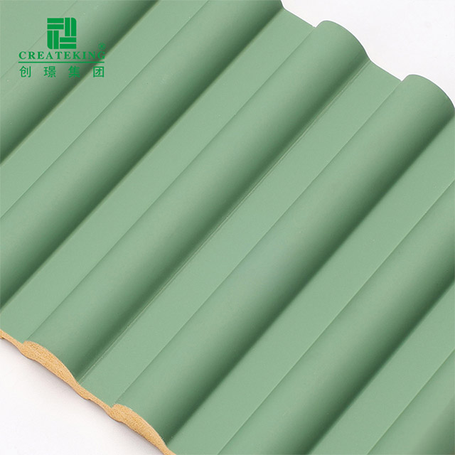 Tấm ốp tường nửa tròn bên ngoài PVC 156 * 12,8mm