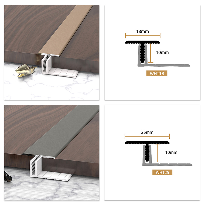 Khuôn đúc sàn hợp kim nhôm hình chữ T 25 * 11,3mm