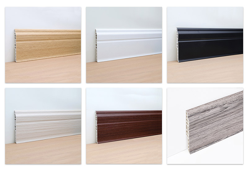 Tấm ốp ch&acirc;n tường lưỡi cừu PVC 95 * 15,5mm