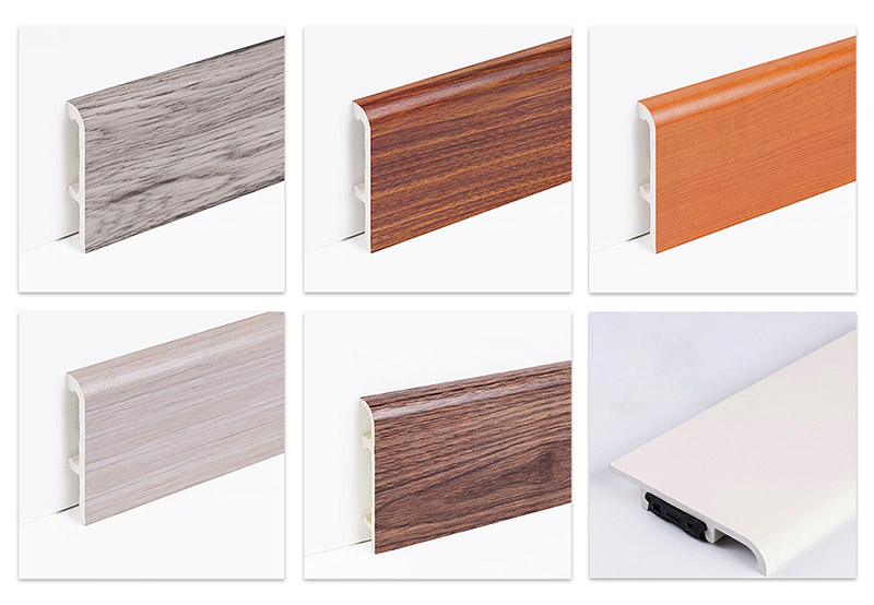Tấm ốp ch&acirc;n tường kẹp PVC 100 * 16mm