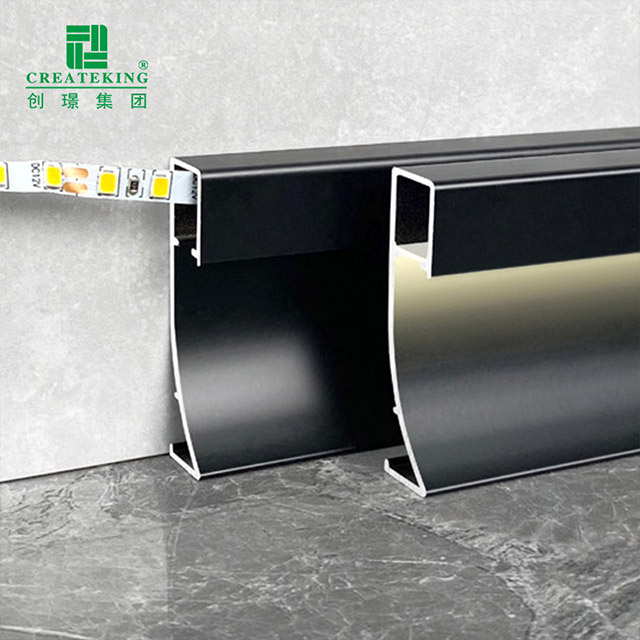 Tấm ốp chân tường nhôm LED 80 * 9mm