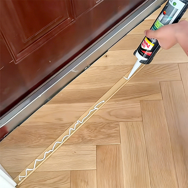 Dải cạnh sàn gỗ hình chữ L PVC 24 * 10mm
