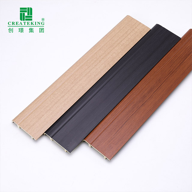 Tấm ốp chân tường kẹp PVC 76 * 14mm