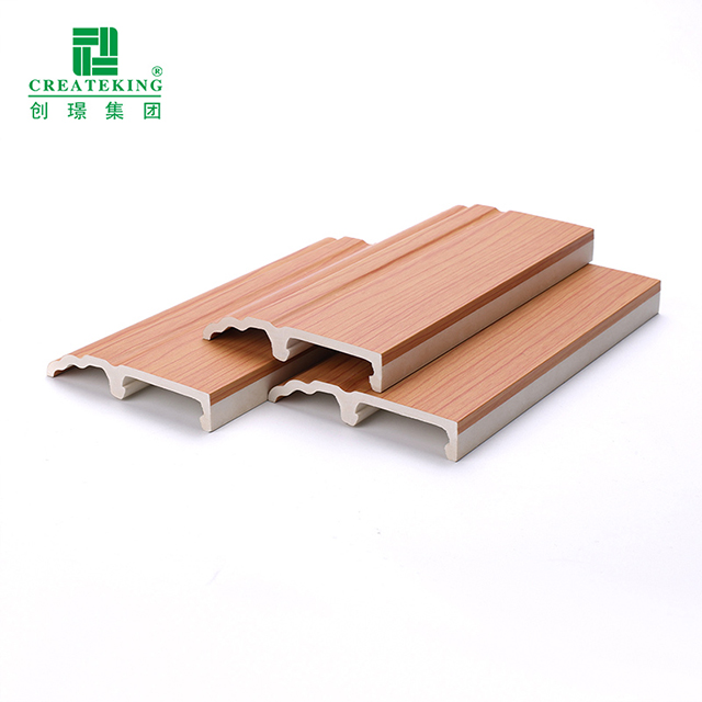 Tấm ốp chân tường kẹp PVC 85 * 16mm