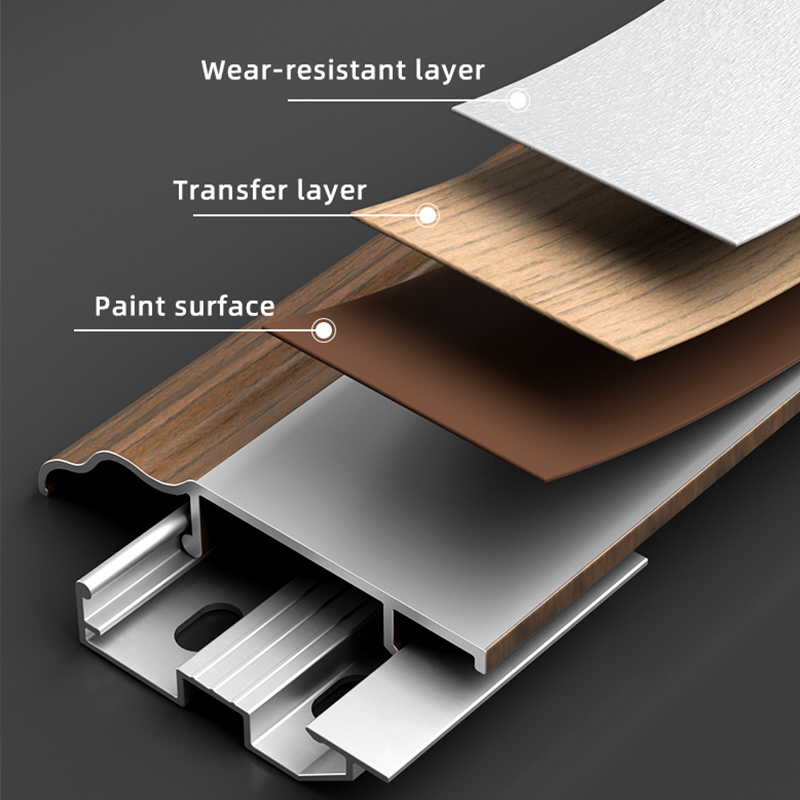 Tấm ốp chân tường hợp kim nhôm kiểu Pháp 50*12mm