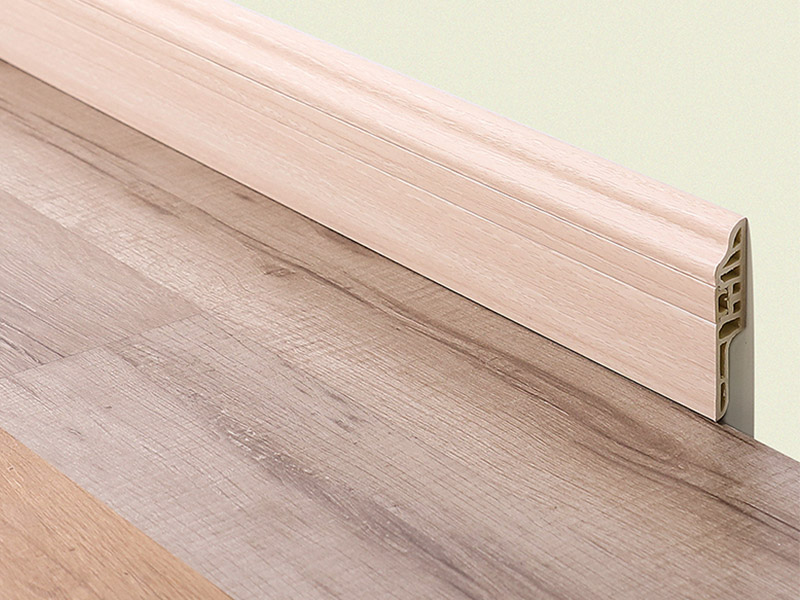 Tấm ốp ch&acirc;n tường ẩn m&oacute;ng tay bằng nhựa PVC 75 * 15mm