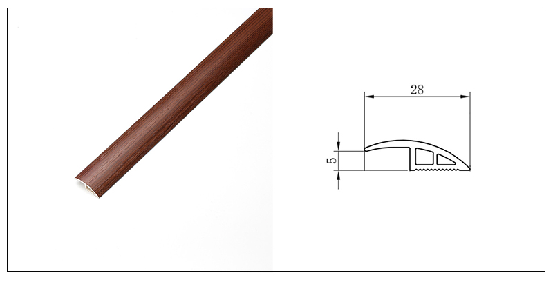 Bộ giảm tốc s&agrave;n PVC hạt gỗ 28 * 5 mm