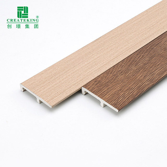 Tấm ốp chân tường kẹp PVC 60 * 12 mm