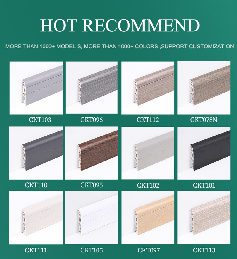 T&ugrave;y chọn v&aacute;n ch&acirc;n tường PVC