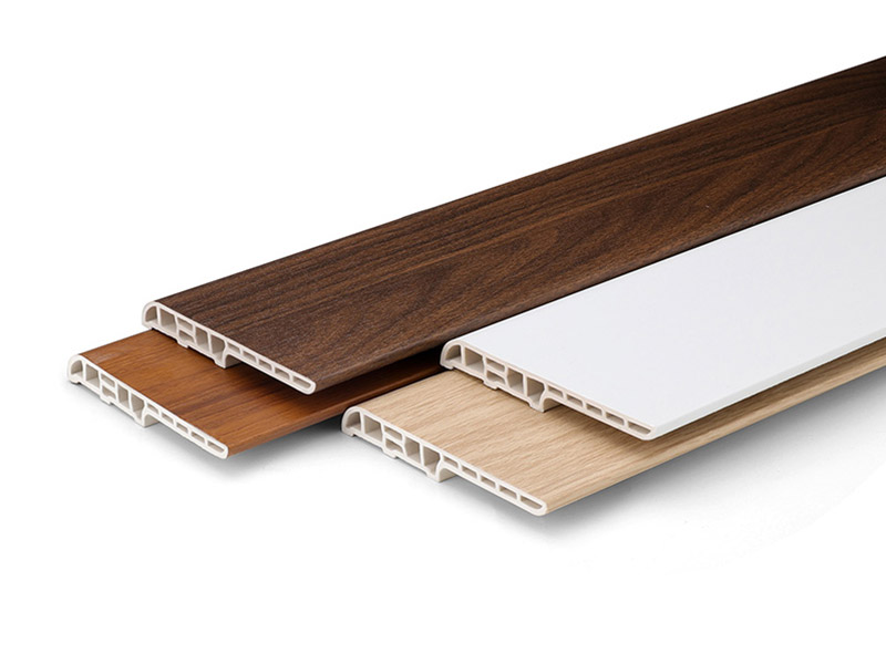 Tấm ốp ch&acirc;n tường cao 100 * 13mm SPC
