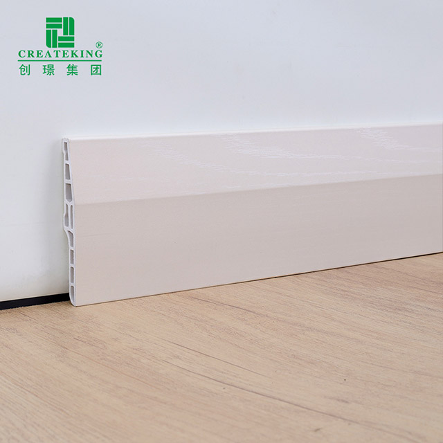 Tấm ván chân tường PVC rỗng 100 * 15mm