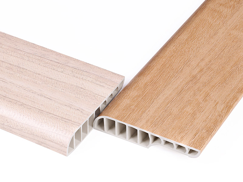 Tấm ốp ch&acirc;n tường bằng b&uacute;t ch&igrave; PVC 75 * 15mm