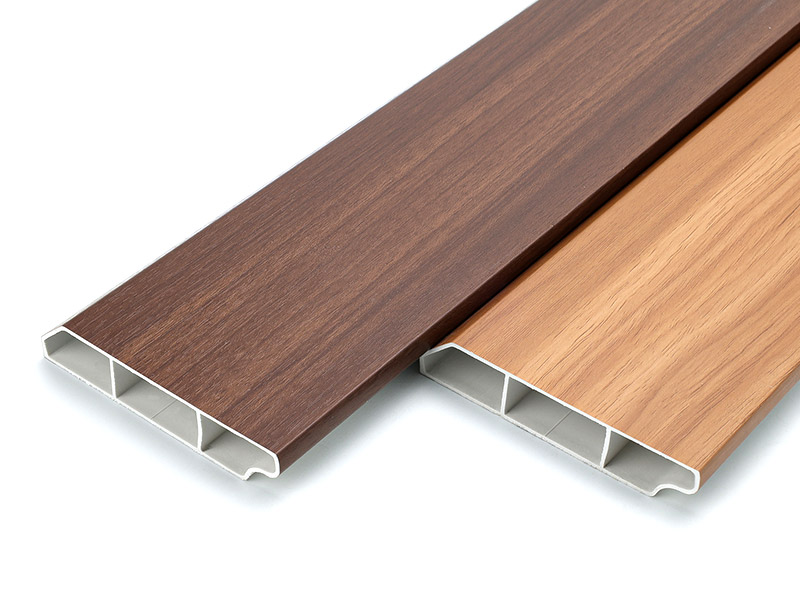 Tấm ốp ch&acirc;n tường rỗng PVC 99 * 19mm