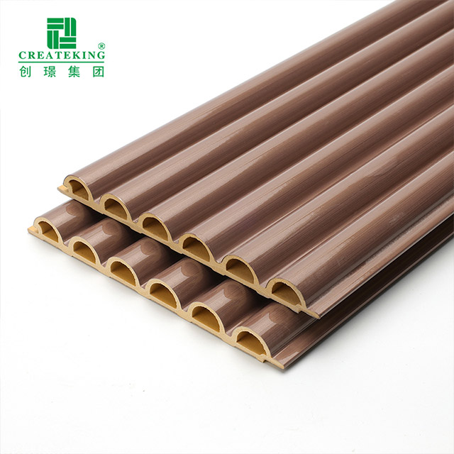 Bảng tường WPC thiết kế hình bán nguyệt 158 ​​* 15mm