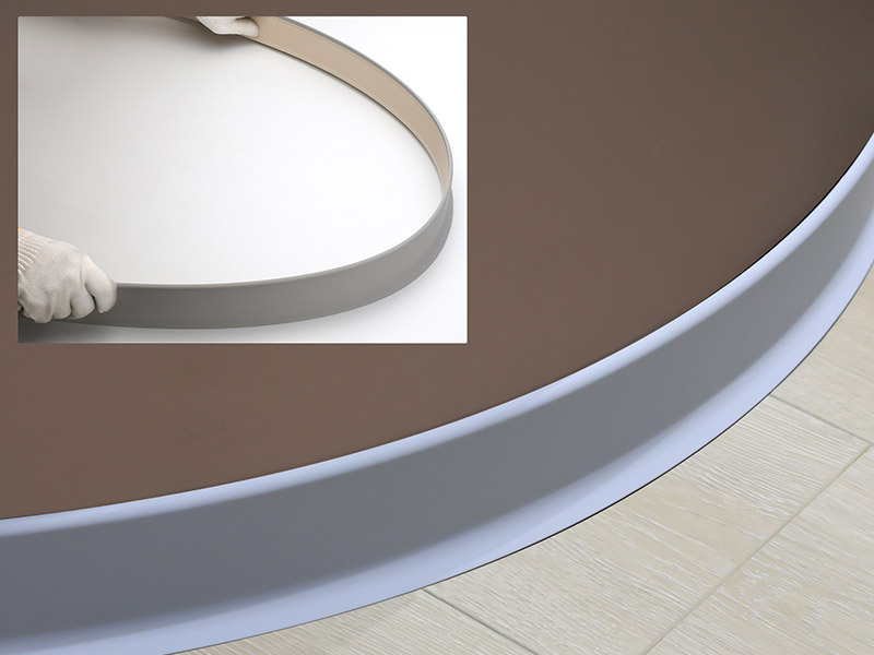 Tấm ốp ch&acirc;n tường PVC dẻo 70 * 13,5mm