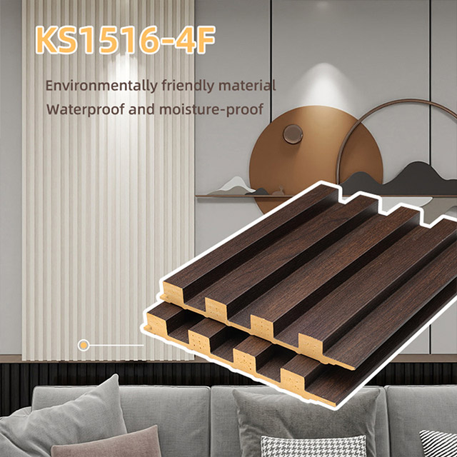 Tấm tường đặc có rãnh thân thiện với môi trường 159 * 16mm