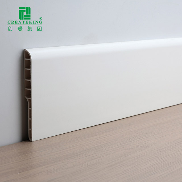 Tấm ốp chân tường bằng bút chì PVC 100 * 12 mm