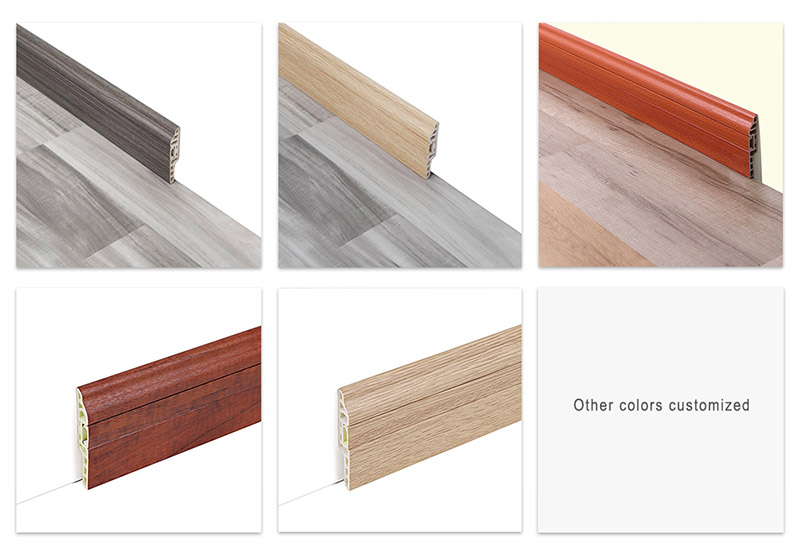 Đường viền m&oacute;ng ẩn PVC 80 * 14mm