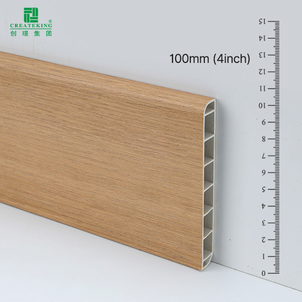 Ván chân tường bằng nhựa composite 100 * 12 mm