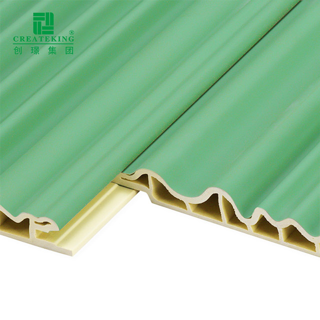 Bảng điều khiển tường WPC hình vòng cung bên trong 158 * 12 mm