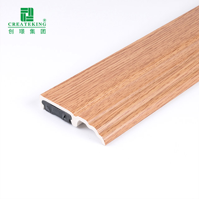 Tấm ốp chân tường kẹp PVC 85 * 16mm