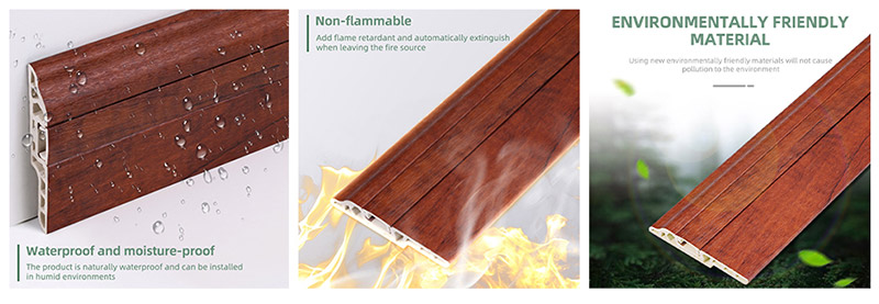 Đường viền m&oacute;ng ẩn PVC 80 * 14mm