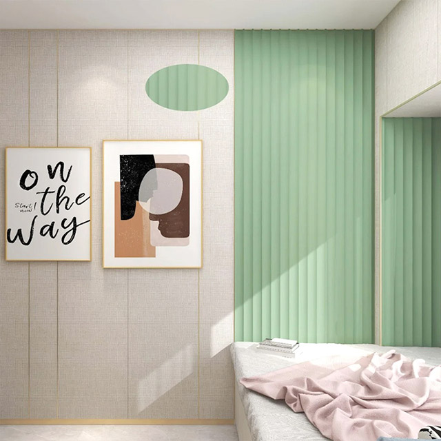 Tấm tường nhựa PVC hình vòng cung bên trong 51,7 * 15mm