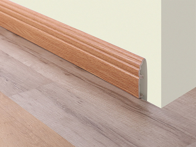 Tấm ốp ch&acirc;n tường kẹp PVC 85 * 16mm