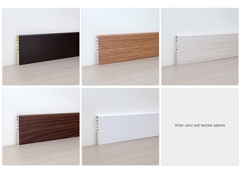 Tấm ốp ch&acirc;n tường vu&ocirc;ng SPC 70 * 12 mm