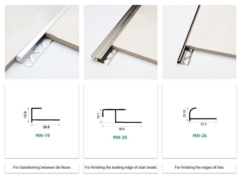 Viền gạch cong hợp kim nh&ocirc;m