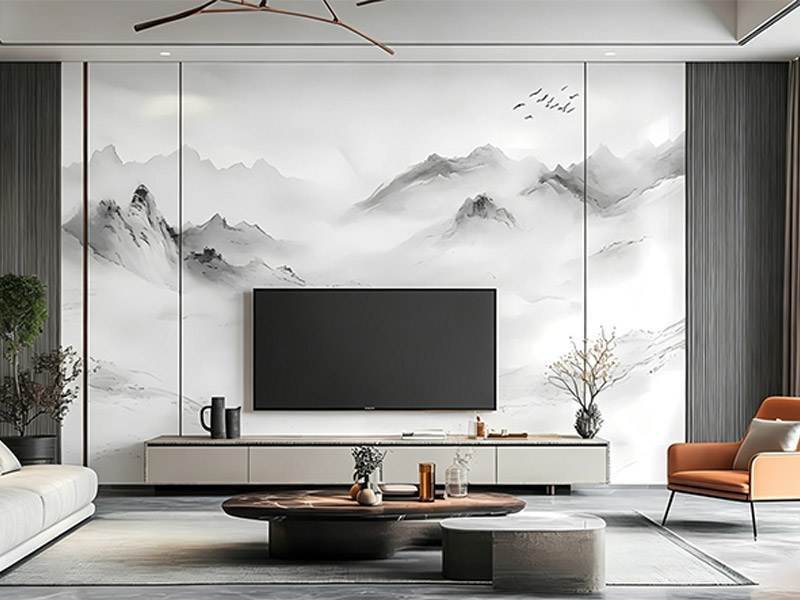 &Yacute; tưởng thiết kế tường nền TV