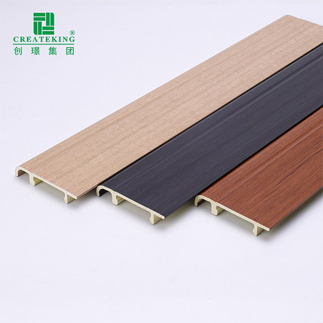 Tấm ốp chân tường kẹp PVC 76 * 14mm