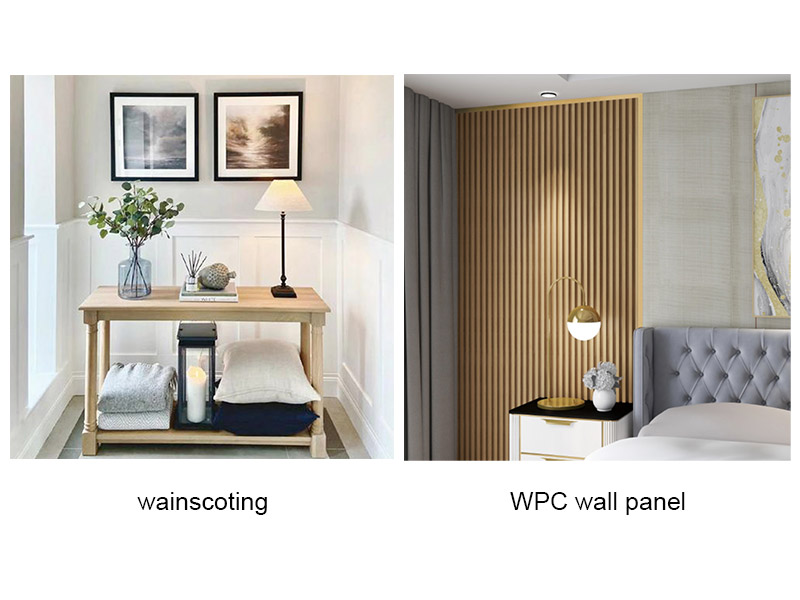 Sự khác biệt giữa bảng điều khiển tường Wainscote vs WPC là gì?