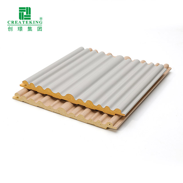 Lưới tản nhiệt hình sóng gỗ nguyên khối 159 * 11mm