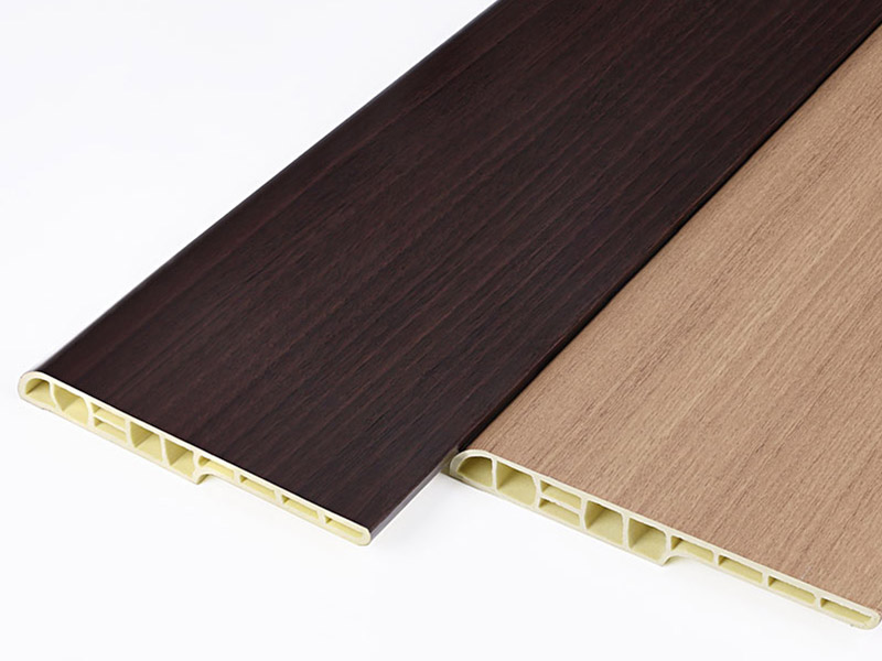 Tấm ốp ch&acirc;n tường bằng b&uacute;t ch&igrave; PVC 100 * 12 mm