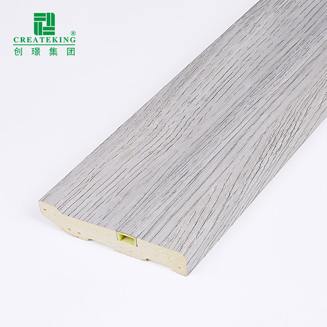 Tấm ốp chân tường bằng nhựa PVC ẩn 75 * 15mm