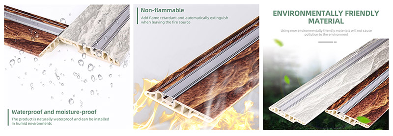 Tấm ốp ch&acirc;n tường ẩn m&oacute;ng tay bằng nhựa PVC 90 * 16mm