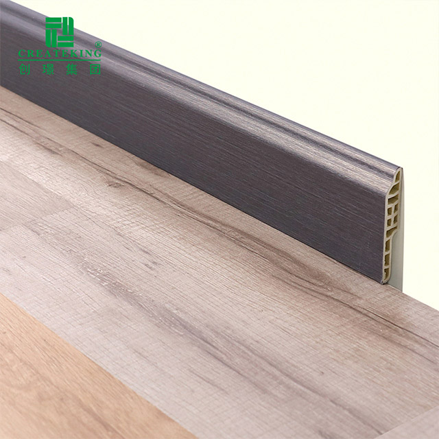 Tấm ốp chân tường bằng nhựa PVC 80 * 14mm