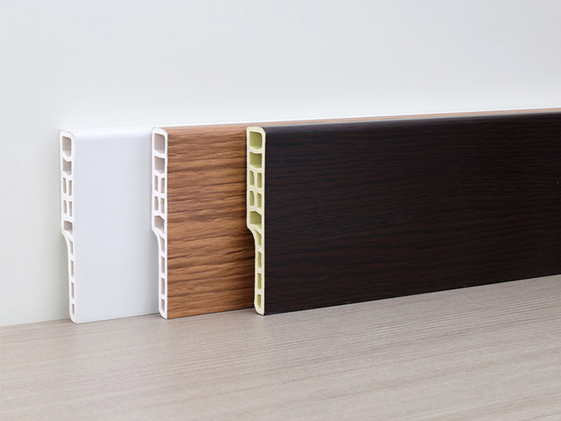 Tấm ốp ch&acirc;n tường vu&ocirc;ng SPC 70 * 12 mm